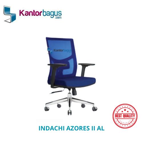 Kursi Kantor Indachi Azore II AL Kaki Aluminium